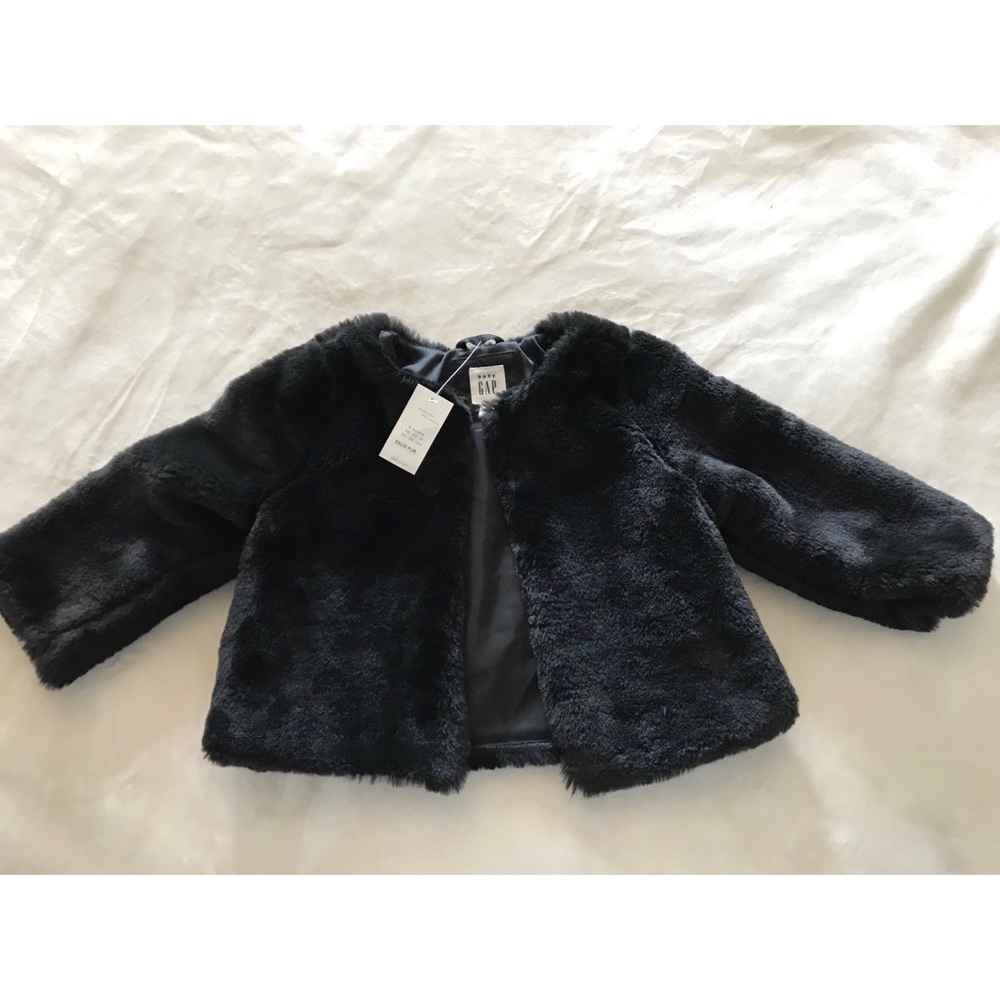 NWT Gap Girls Faux Fur Coat